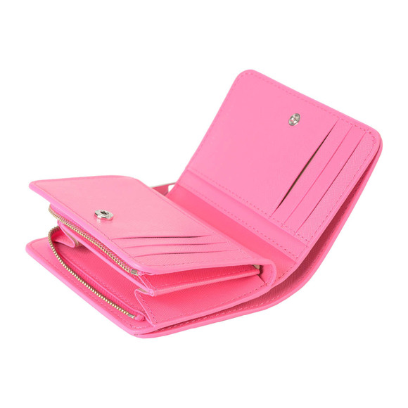 MARC JACOBS Bifold Wallet The Utility Snapshot Leather Pink - Picture 5 of 9